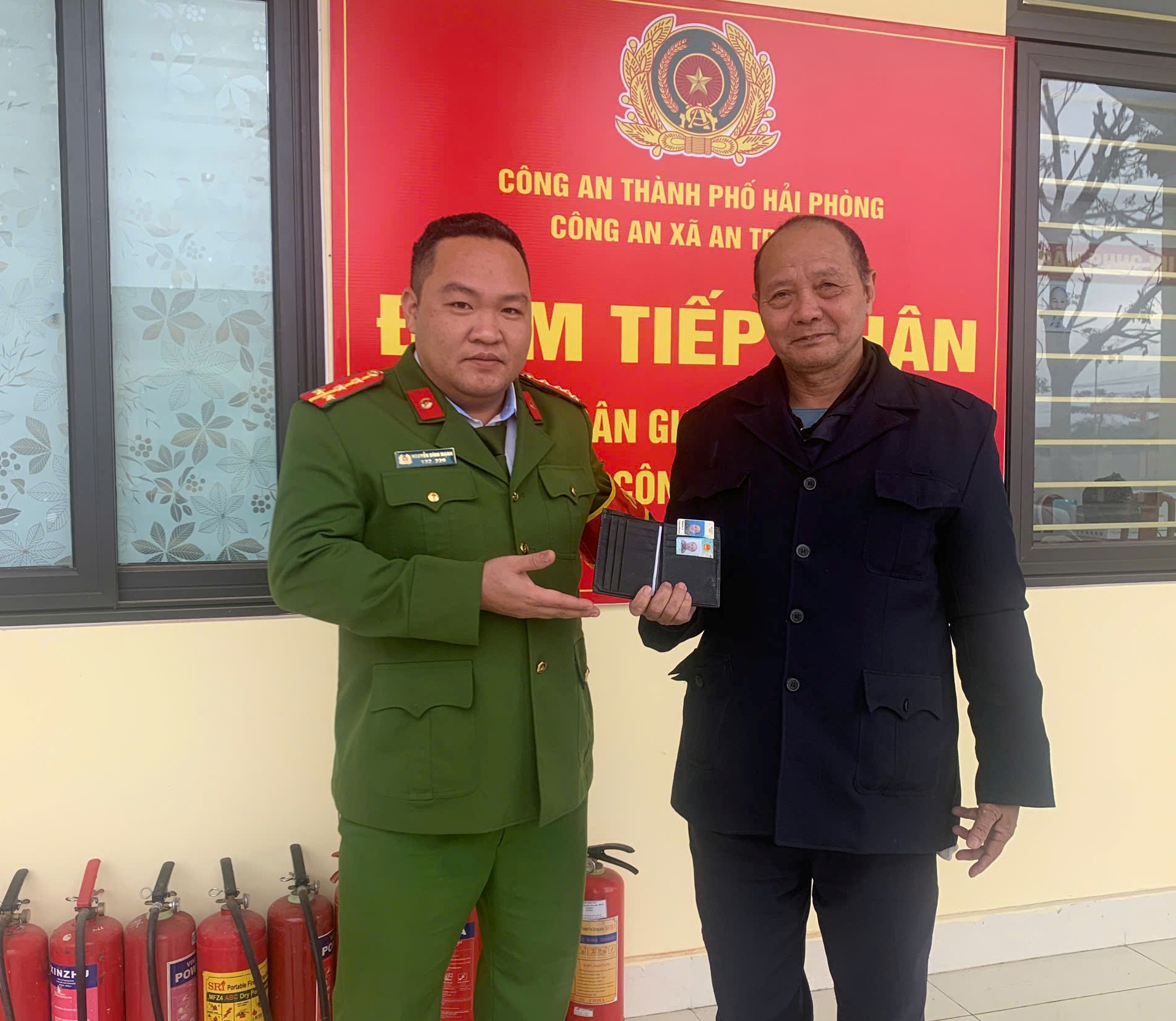 Công an xã An Trường giúp Nhân dân tìm tài sản
